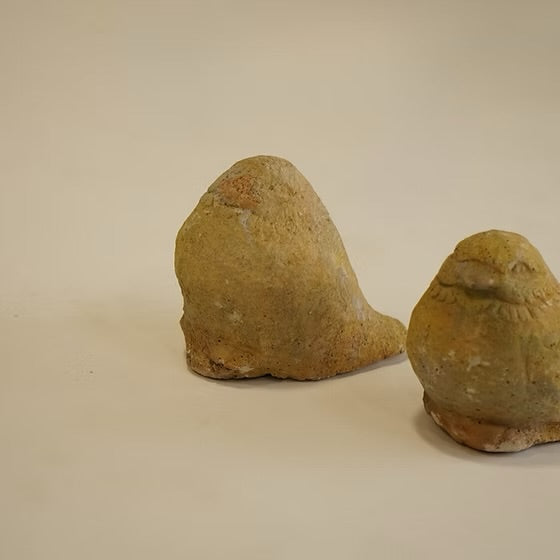 French vintage stone carved Garden dove