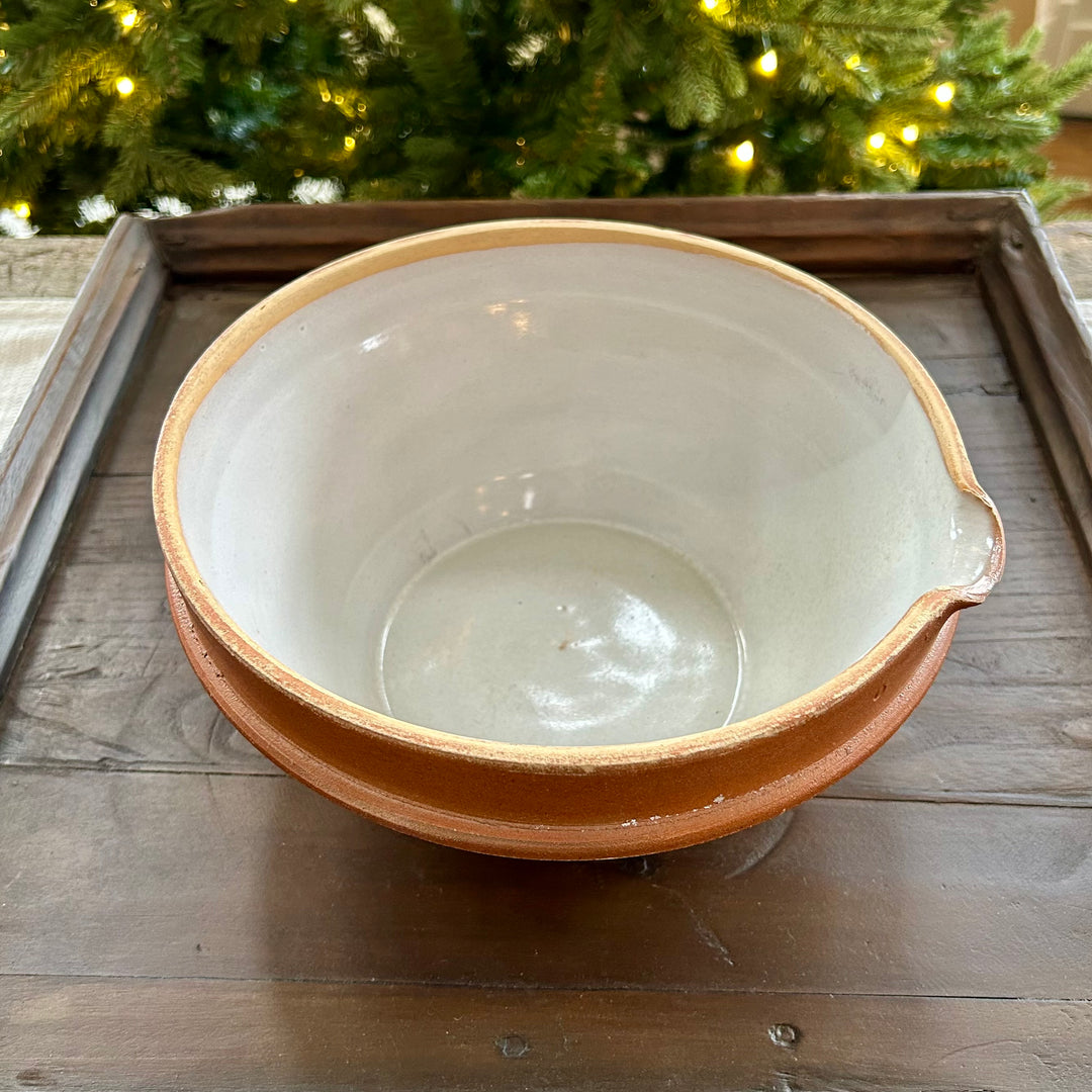 French stoneware mixing bowl