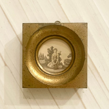 Antique Neoclassical Prints in Gilt Wood Frames (Pair)