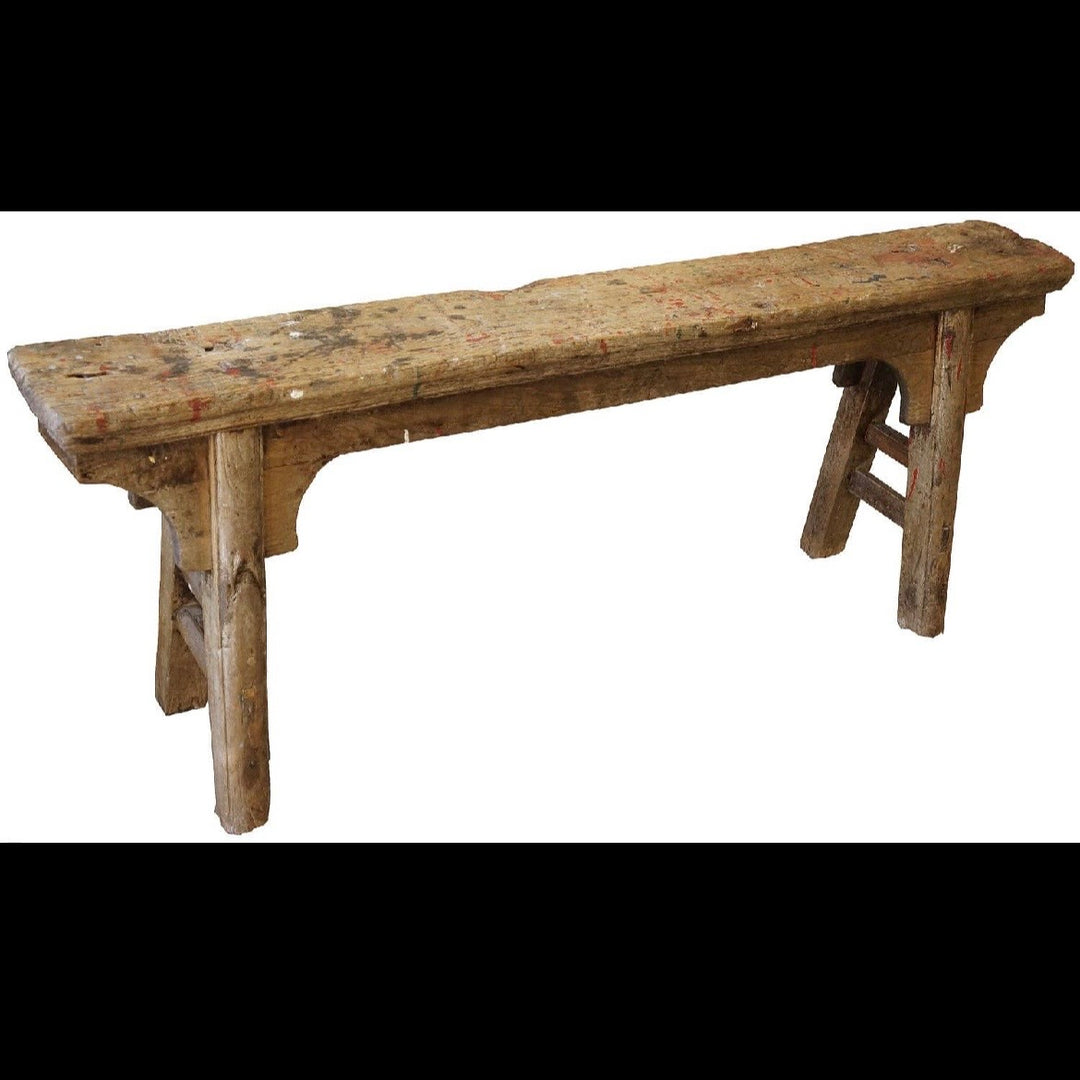 Vintage Narrow Bench, Ornate
