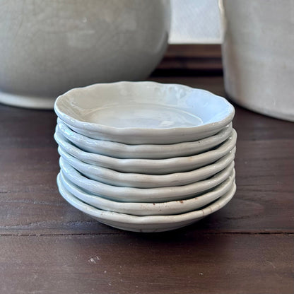 Antique English Ironstone Butter Pats | J&G Meakin Hanley (sold individually)