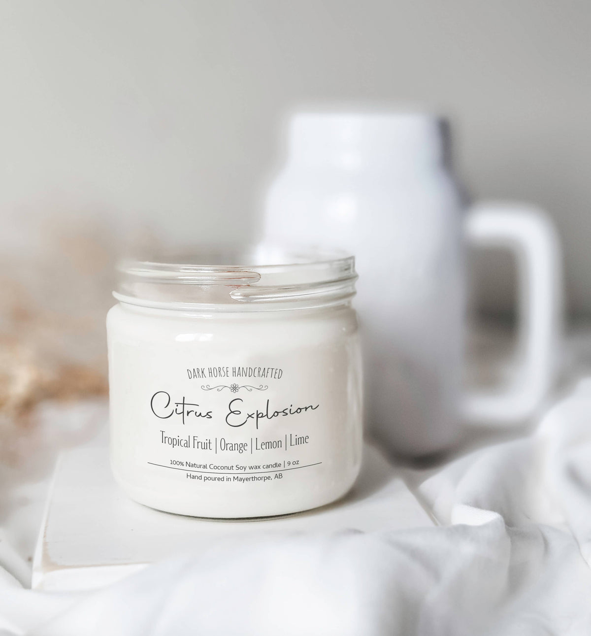 Citrus Explosion - 100% Natural Coconut Soy Wax Candle