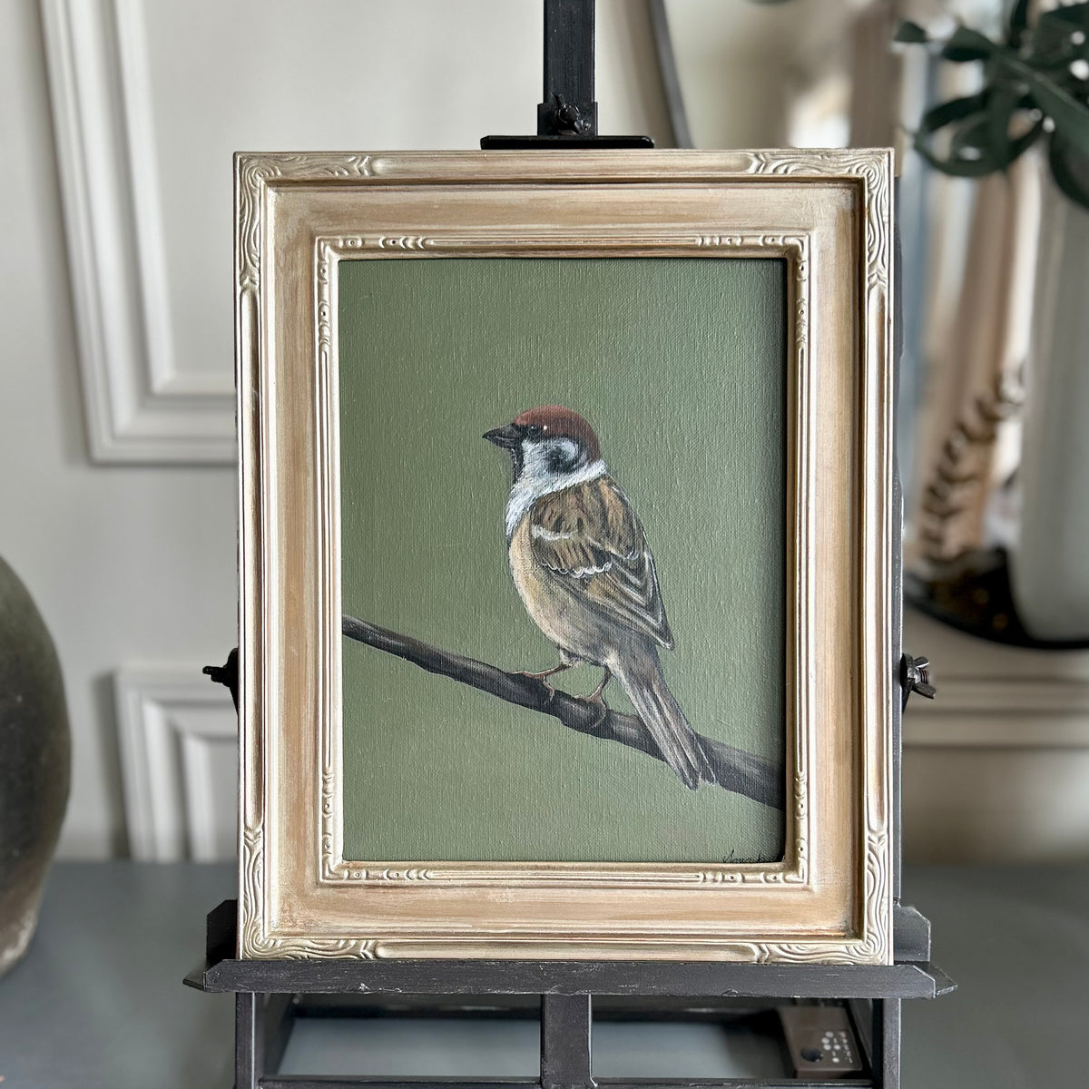 Quiet Observer - framed original by Sarah Fehr