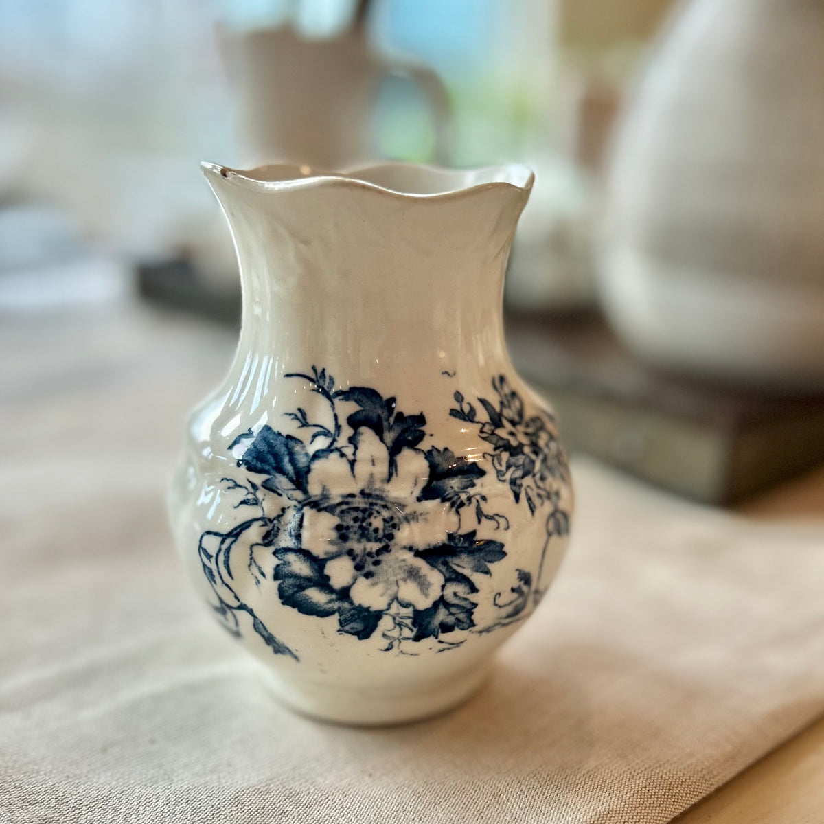 Antique ‘Nancy’ English Ironstone Vase”