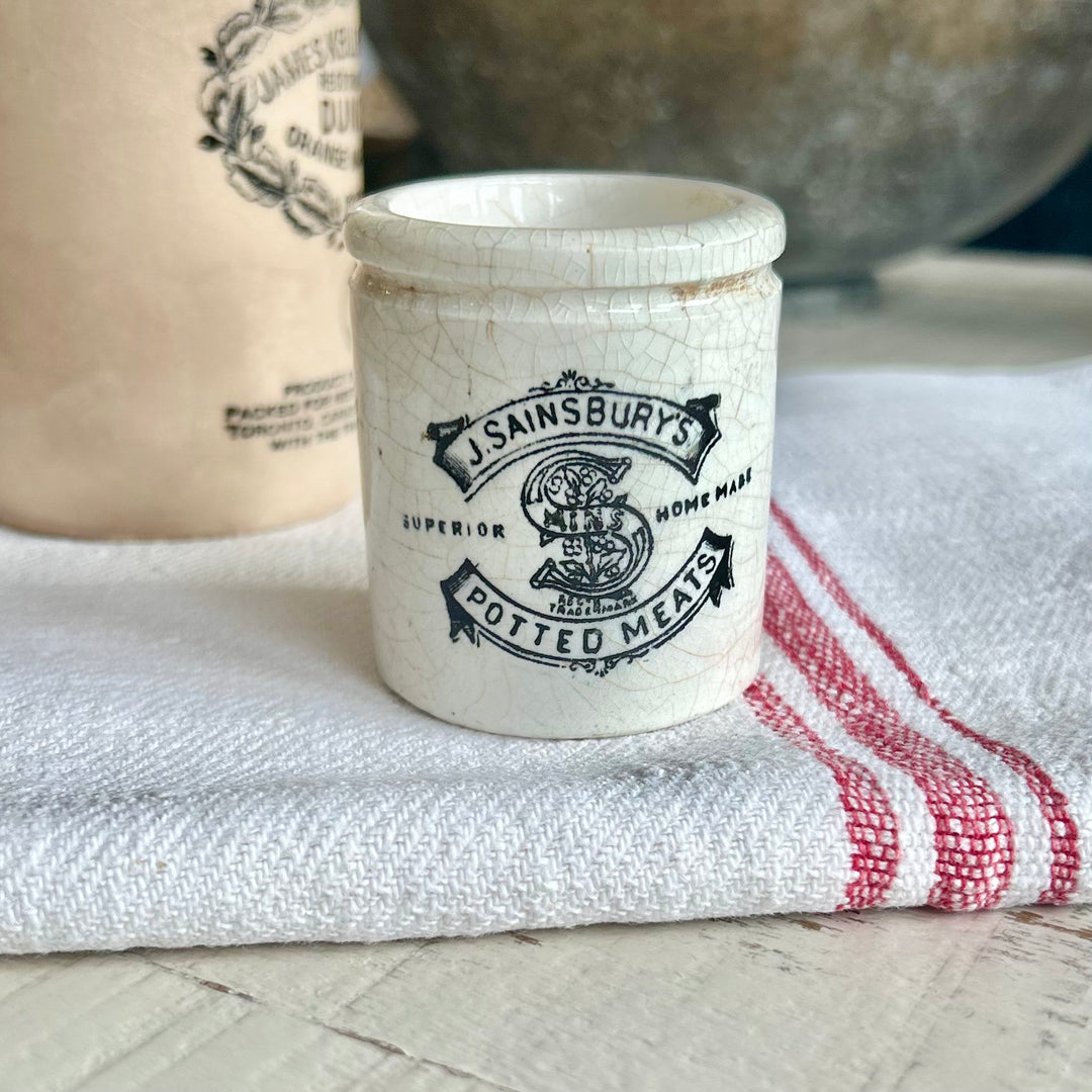 Antique J. Sainsbury’s Potted Meats Jar