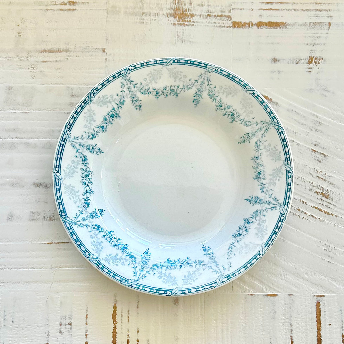 Antique French Faïence Soup Plate – Service Mignon by Labrador (9.5”)