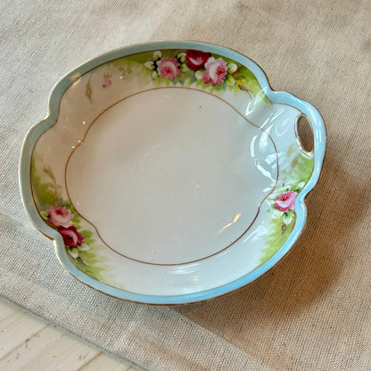 Antique Hand-Painted Nippon Rose Dish (c.1900–1920)