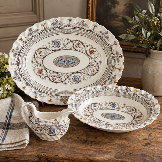 Antique Copeland Spode “Florence” Serving Set — Set of 3