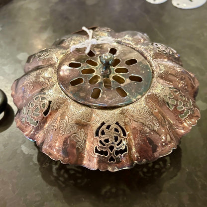 Antique Reed & Barton Silverplate Flower Frog (c. 1890–1920)