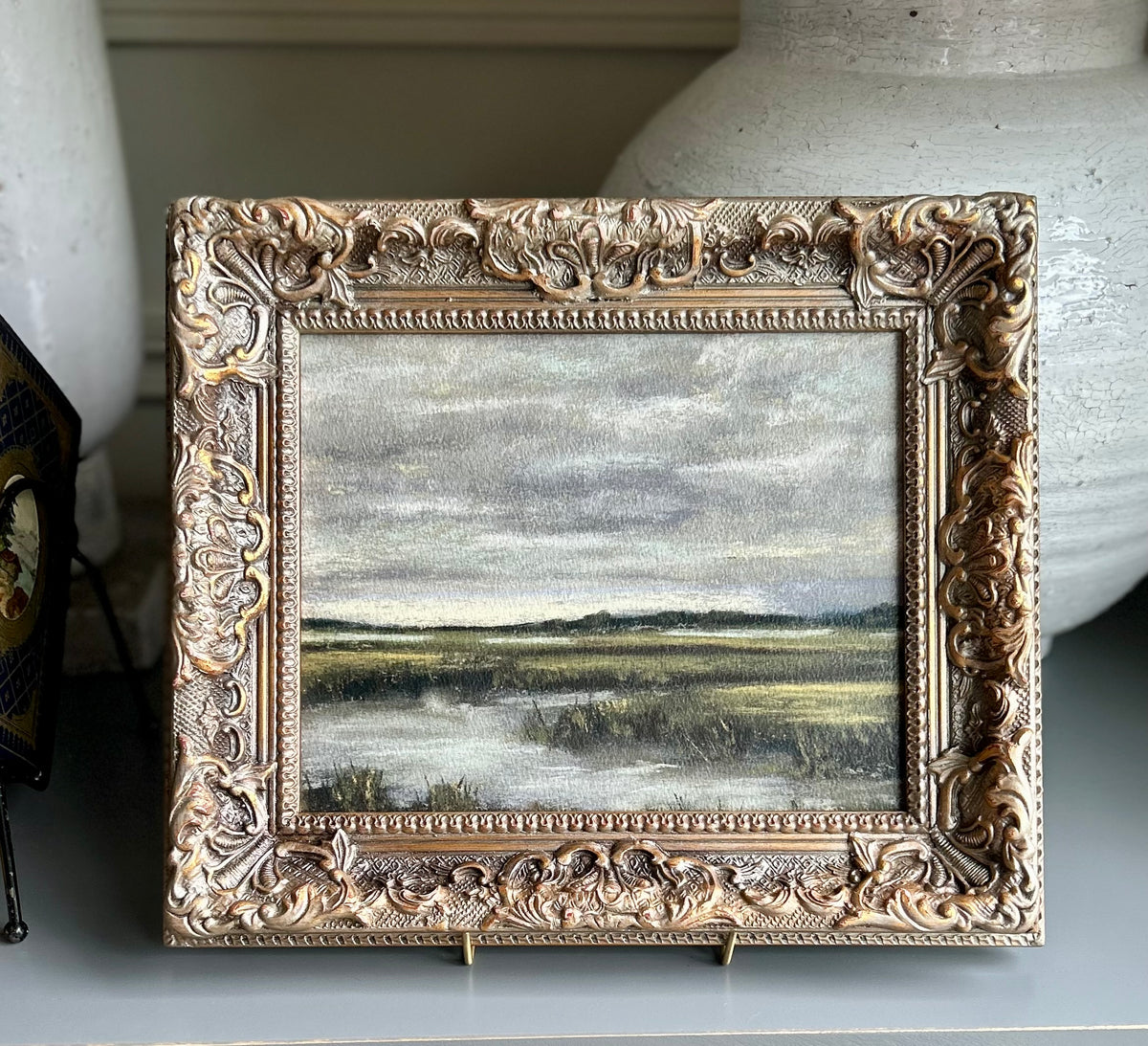 Land and Sea in Custom Vintage Frame 8x10”
