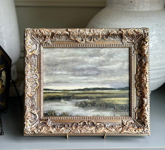Land and Sea in Custom Vintage Frame 8x10”