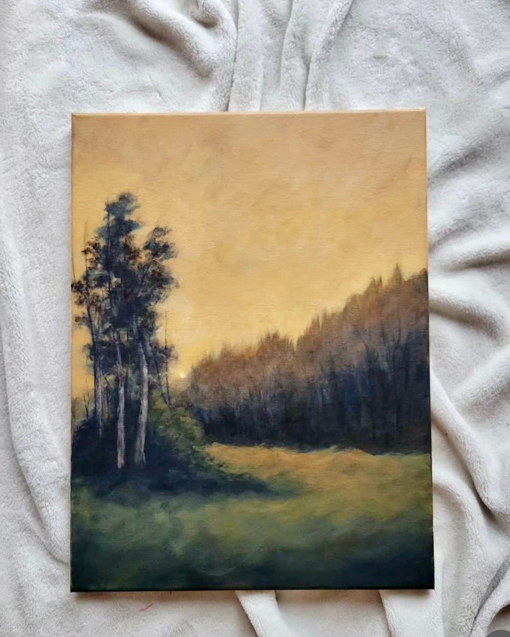 Ray of Hope-Framed Original Acrylic on canvas 12x16”