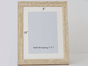 Marbleized Antique Ivory Finish Frame