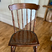 Victorian Country Side Chair with Folk Art Pierced Seat
Circa 1870-1900