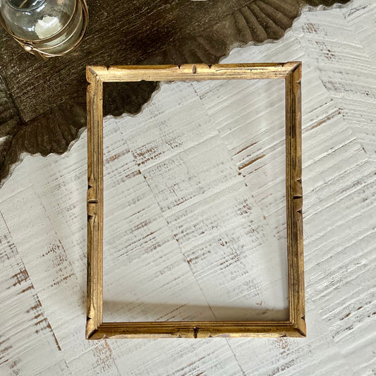 Antique French Gilded Frame with Carved Detail