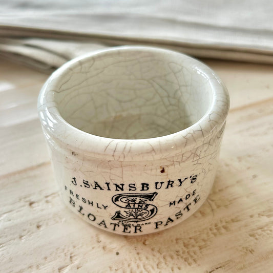 Antique J. Sainsbury’s Bloater Paste Pot