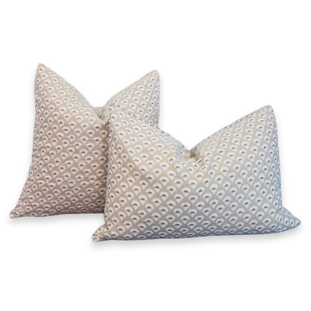 Signature Linen Olive Prairie Bud Pillow Cover