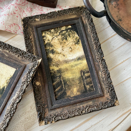 Where the path begins, in antique English frame