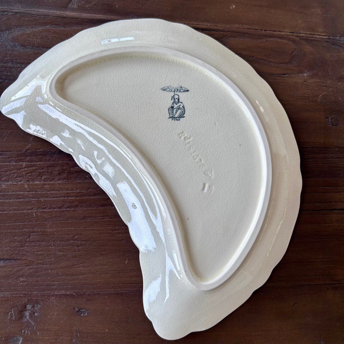 Antique English Parisian Ivory serving Dishes – Set of Two