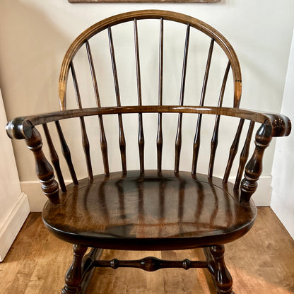 Nichols & stone dark oak Windsor rocking chair