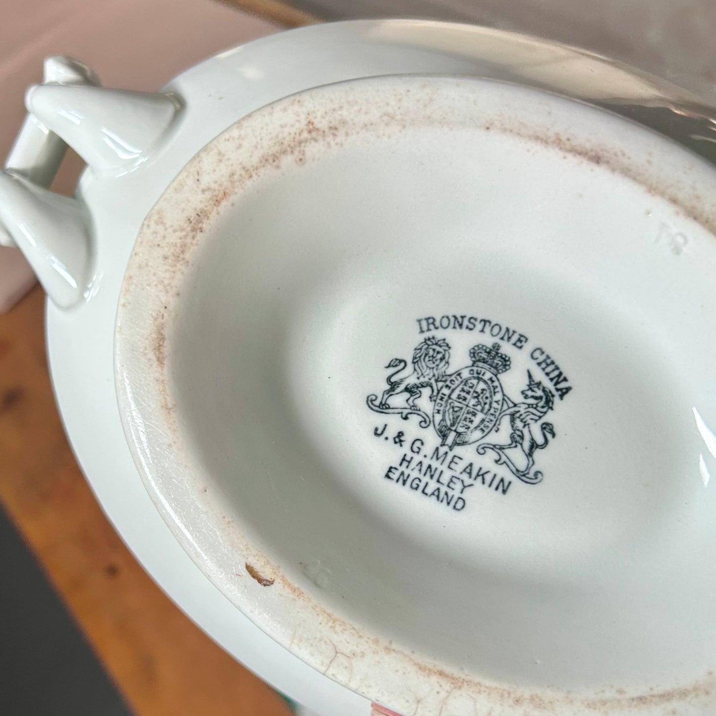 Antique English Ironstone Covered Tureen – J. & G. Meakin