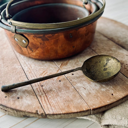 Antique Brass Ladle | European Kitchenware | Early 20th Century