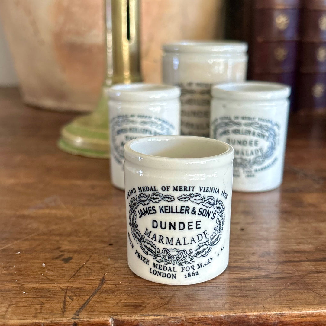Rare Miniature “Train Pot” — James Keiller & Son Dundee Marmalade, c.1880s