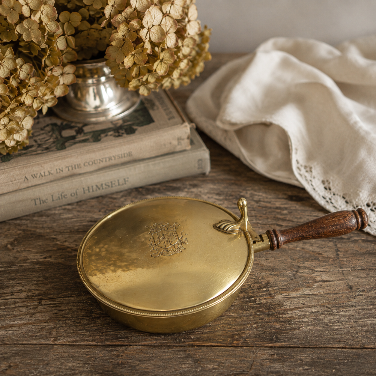 Vintage Italian Brass Silent Butler