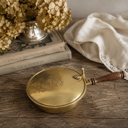 Vintage Italian Brass Silent Butler