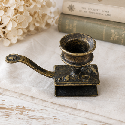 Vintage Brass Equestrian Horse & Rider Chamberstick