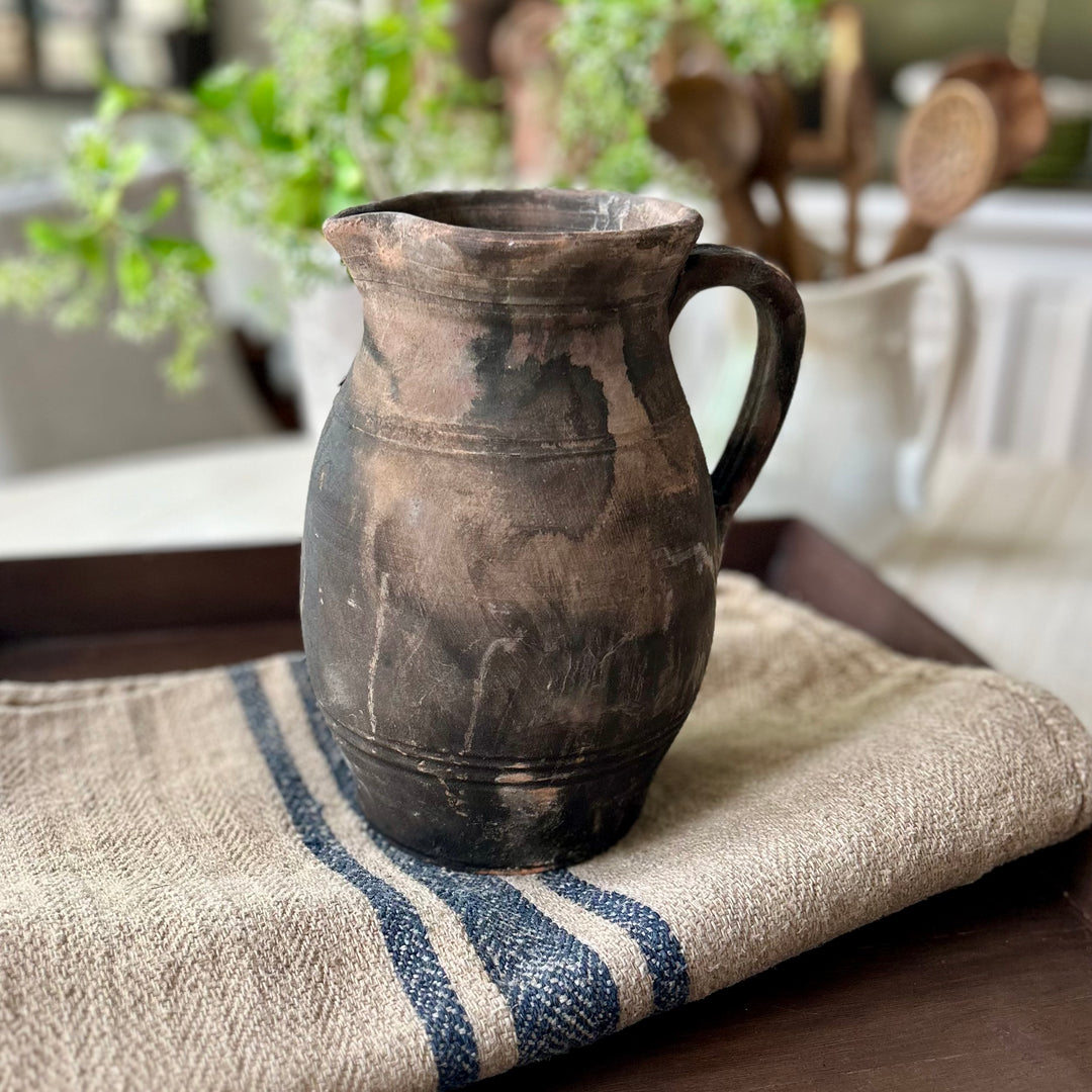 Antique Turkish Earthenware Pitcher