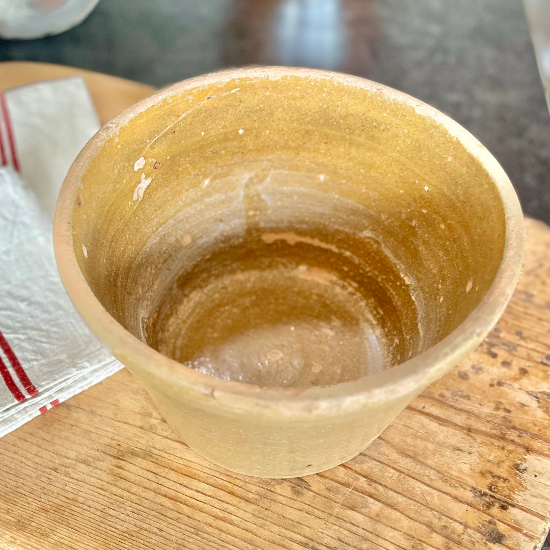 Large Antique European Stoneware Mixing Bowl