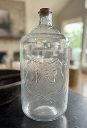 Embossed Glass Bottle