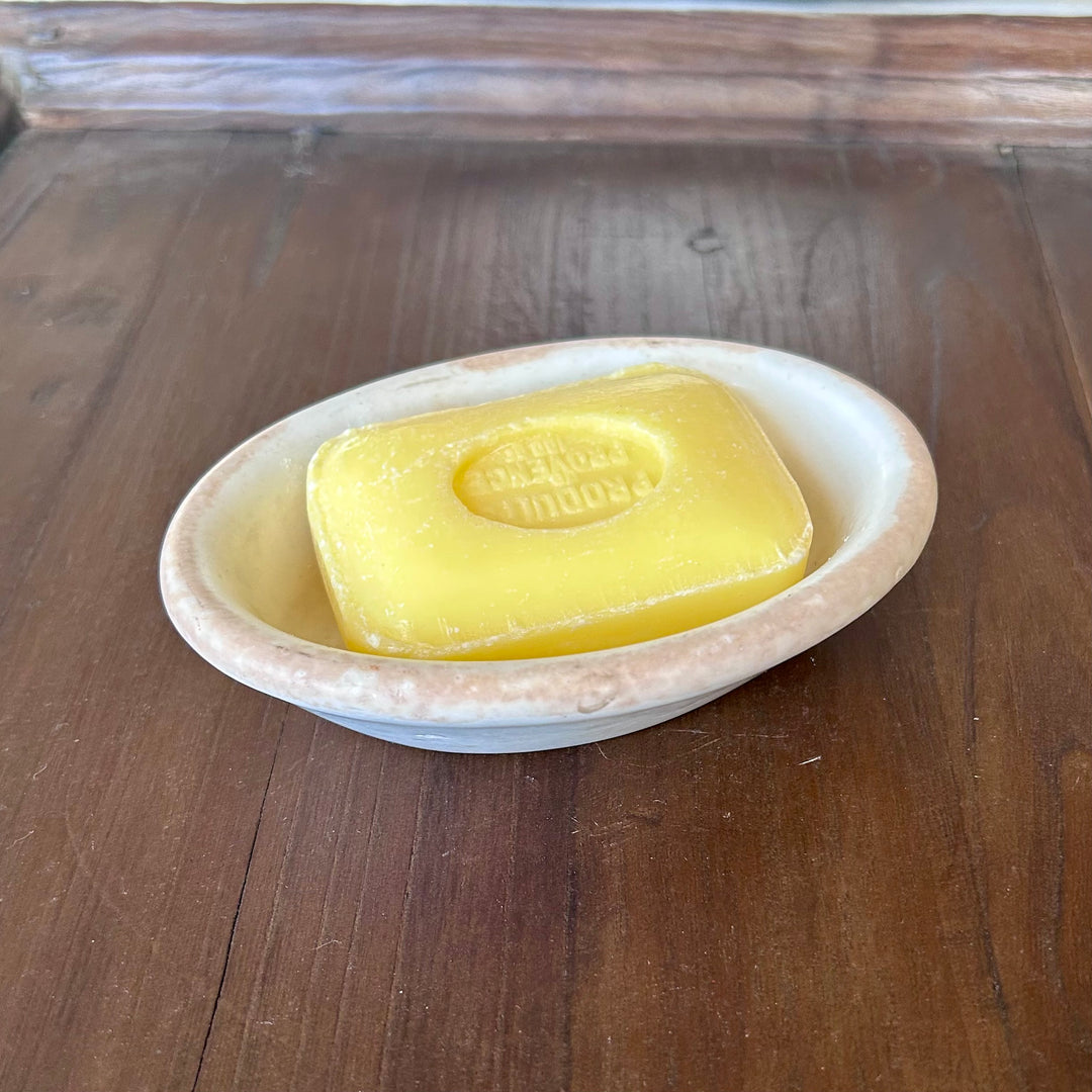 Antique English Vitrified Ironstone Soap Dish
John Maddock & Sons, England