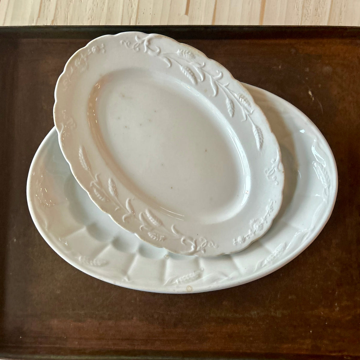 Antique English Ironstone Oval Serving Platter
Wm Adams & Sons, England | c.1880–1910