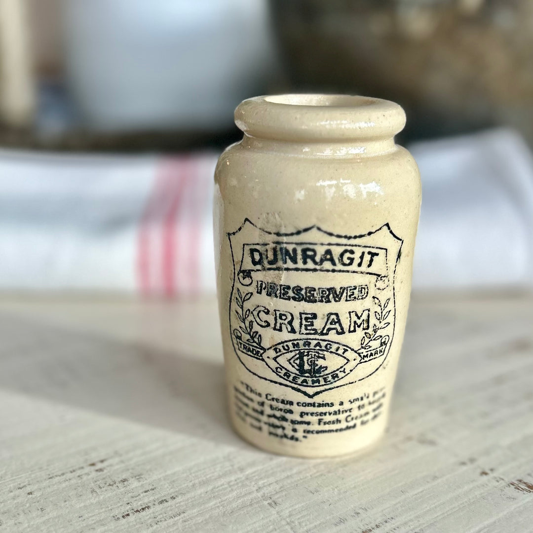 Antique Dunragit Preserved Cream Jar