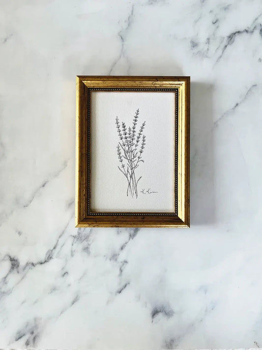 LAVENDER II - Art Print (framed) 5x7"