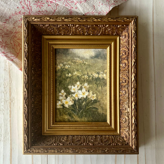 A field left untouched in vintage French frame