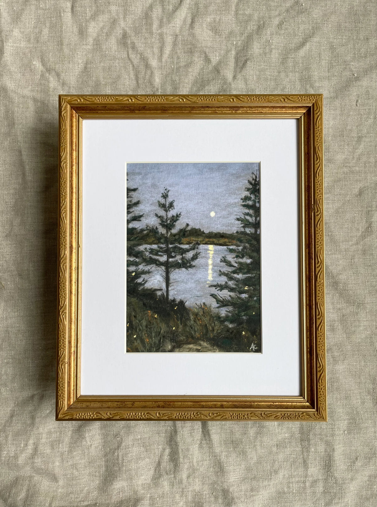Fireflies On The Lake (framed)