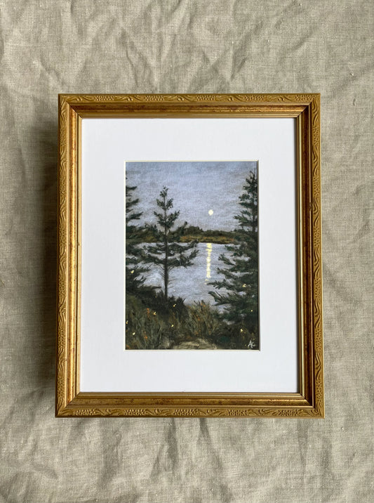Fireflies On The Lake (framed)