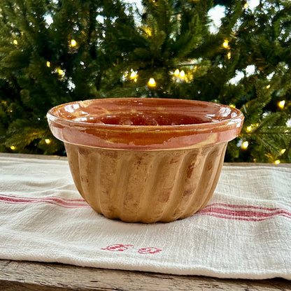 Vintage French Terracotta Kouglof Mold