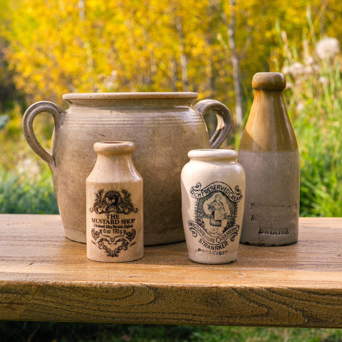 French antique stoneware pot
