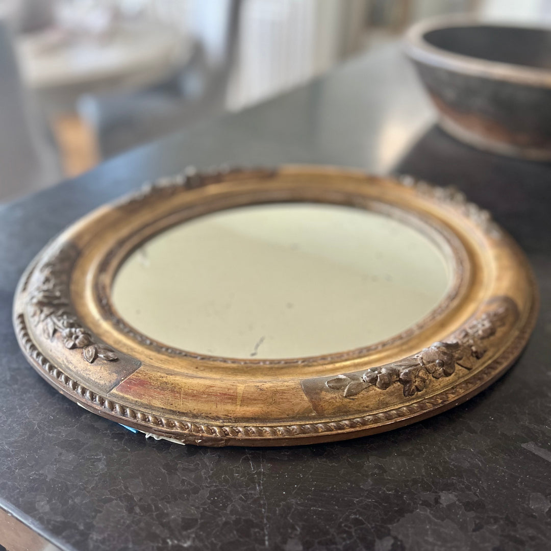 Antique French Oval Mirror
19th Century | 15” x 17”