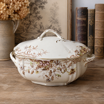 Antique English Beatrice Covered Serving Tureen