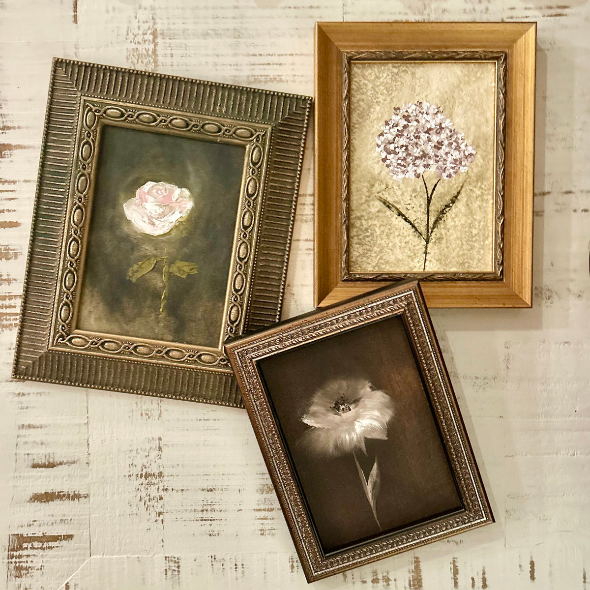 Quiet Rose in vintage frame