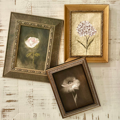 Quiet Rose in vintage frame