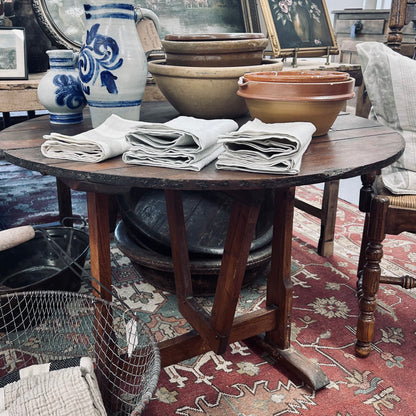 Antique French Folding Vendange (Wine Tasting) Table
France, circa 1850-1890