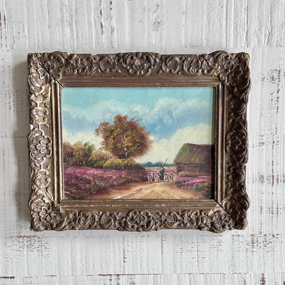 Shepherd’s Path Through the Heather - oil on board