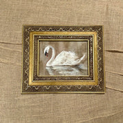 Swan - fine art print in vintage frames