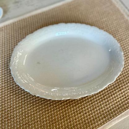 Antique W. Adams & Sons Ironstone Oval Platter                circa 1900-1930